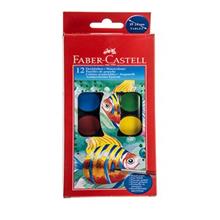 آبرنگ فابر کاستل کد 125011 - بسته 12 رنگ Faber-Castell Watercolor Code 125011 - Pack of 12